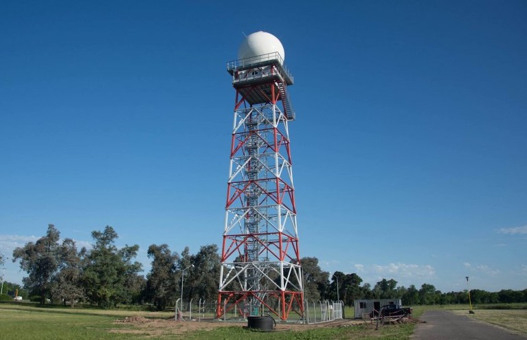 Instalan el 7° radar meteorológico argentino. Tecnología de INVAP