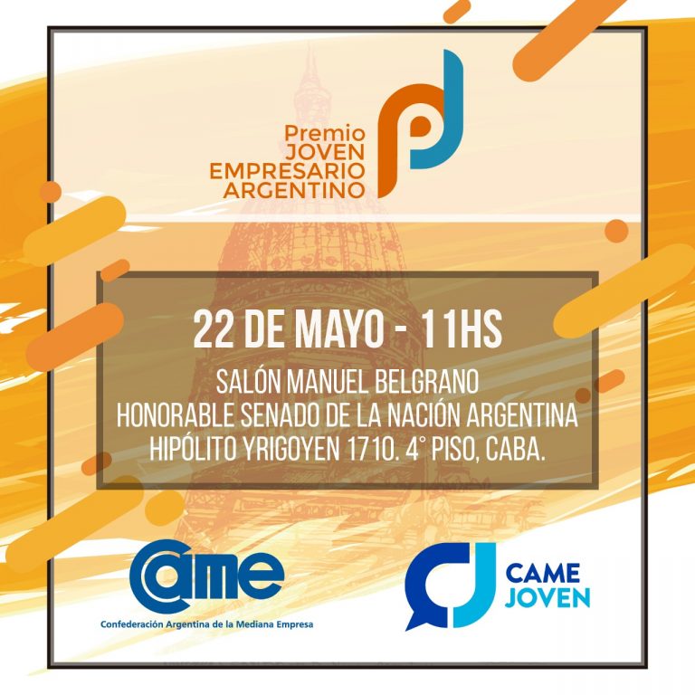CAME otorga el Premio Joven Empresario Argentino