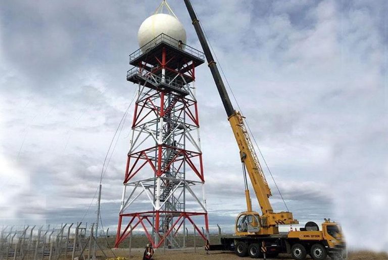 Nuevo radar meteorológico de INVAP, en Río Grande