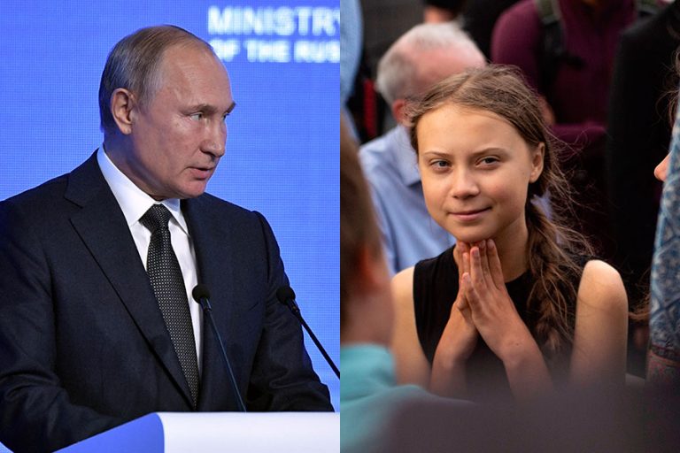 Putin no está entusiasmado con el discurso de Greta Thunberg