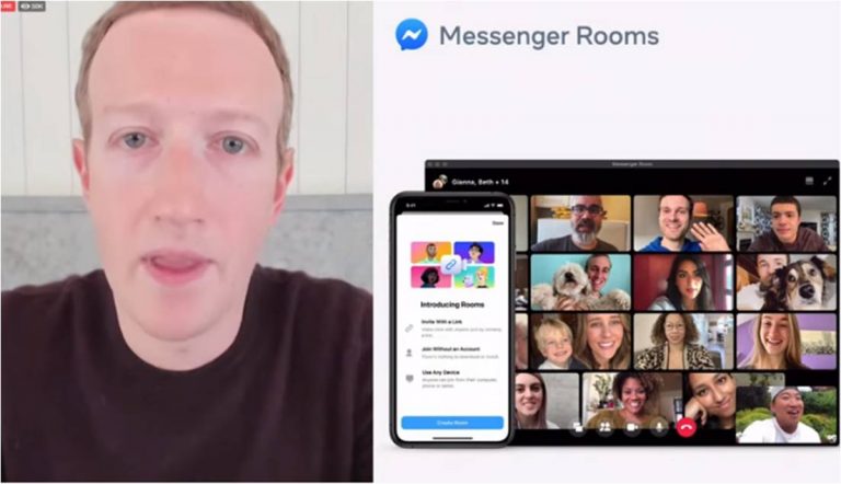 Facebook compite con Zoom: lanza Messenger Rooms, hasta 50 participantes, gratuita y sin límite de tiempo