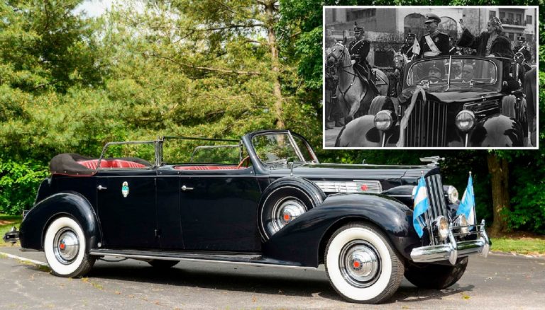 El Packard usado por Perón y Evita se vendió en subasta en EE.UU. por 165 mil dólares