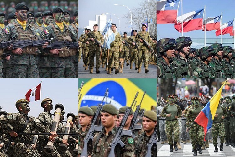 El gasto anual en Defensa: Latinoamérica, América del Sur, Argentina