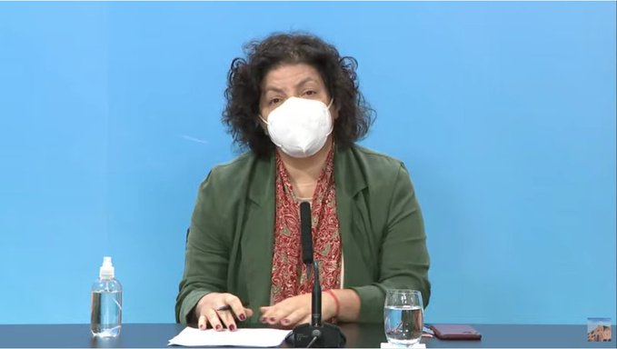 Los anuncios de la ministra de Salud, Carla Vizzotti. El coronavirus en Argentna, a hoy