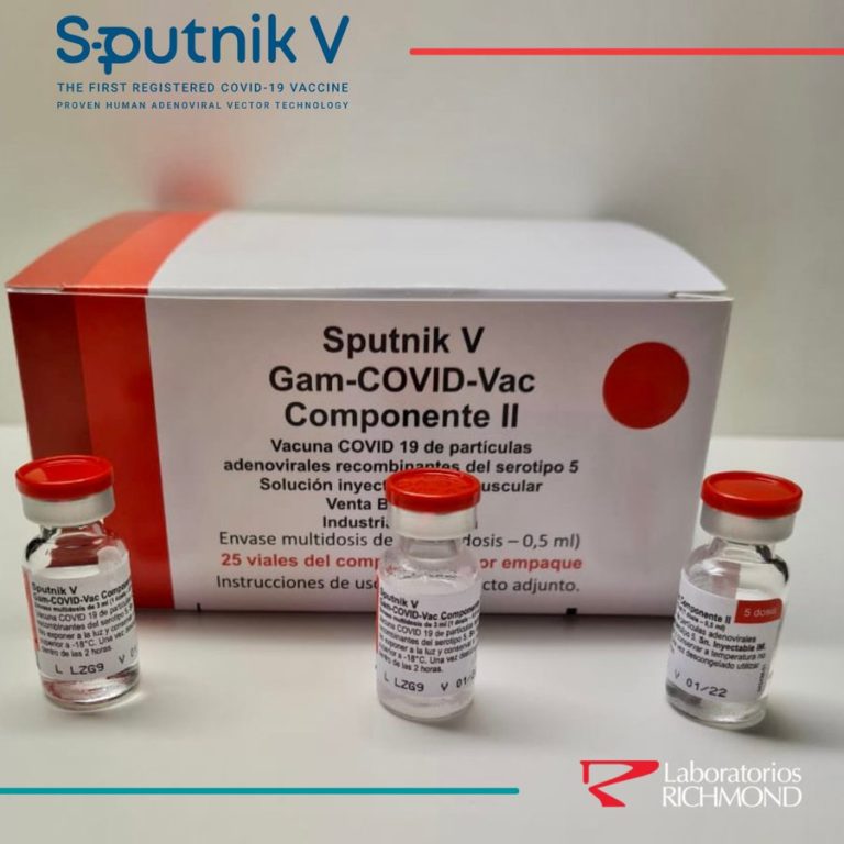 El laboratorio Richmond anunció: «Finalizamos la producción de las primeras 153.441 dosis del componente II de la vacuna Sputnik V»