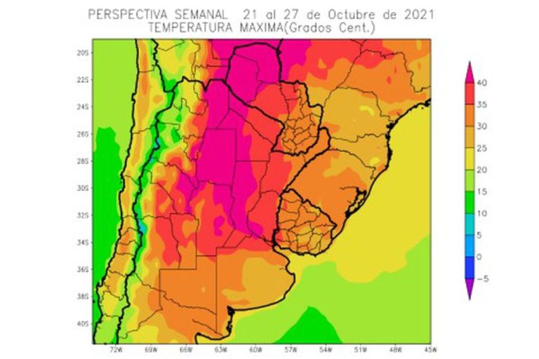 El reporte oficial del clima en Argentina. Hasta ahora, el 2021 es el 8° año más seco desde 1961