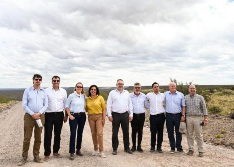 Hidrógeno verde: Kulfas, la gobernadora de Río Negro y la CEO de Fortescue visitaron el lugar de la futura planta