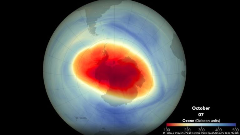 Video de la NASA muestra el crecimiento del agujero de ozono antártico. Está entre los mayores desde 1979