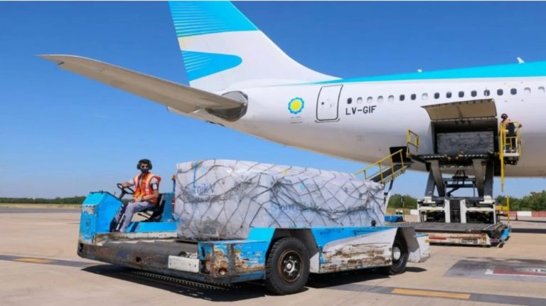 Aerolíneas Argentinas consolida su servicio de carga: con la exportación de salmón a Estados Unidos