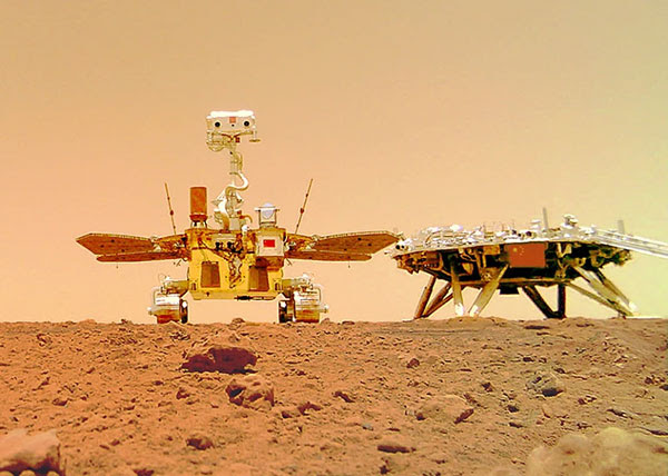 Un «rover» chino encontró bajo la superficie de Marte indicios de grandes inundaciones