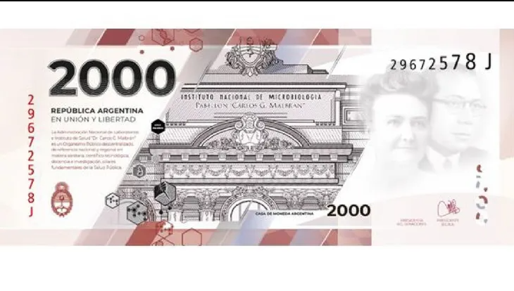 El Banco Central anuncia el nuevo billete de $2000