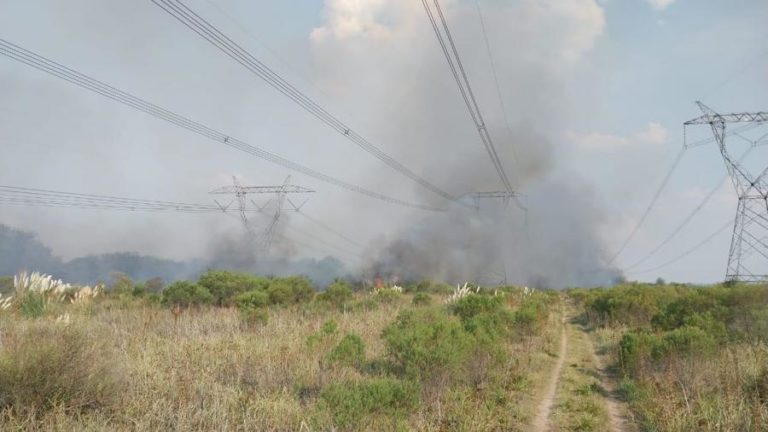 Apagón masivo: Un incendio de campos causó la interrupción de 3 líneas de alta tensión
