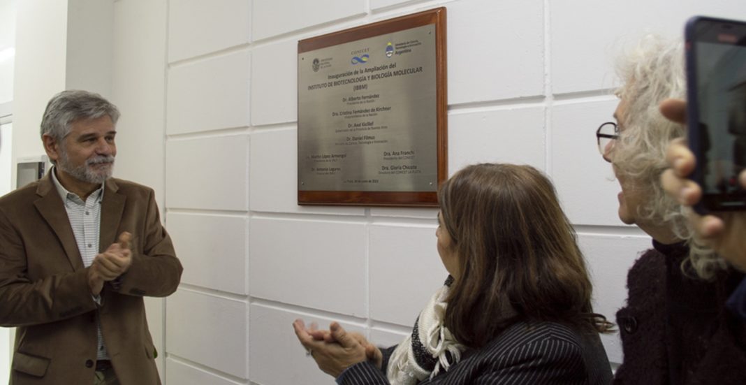 Inauguración de las nuevas instalaciones del Instituto de Biotecnología y Biología Molecular (IBBM, CONICET-UNLP). Foto: CONICET La Plata - Rayelen Baridon.
