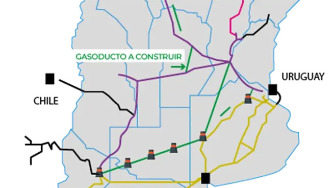 Avanza la obra del reversal del Gasoducto Norte. Gas a Bolivia