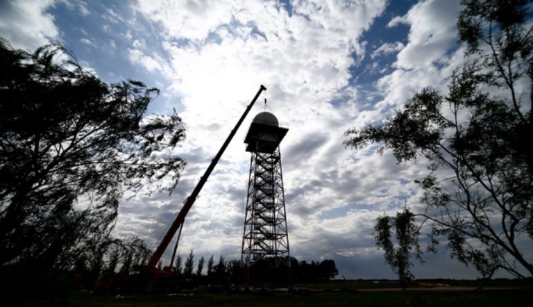 Se completó la obra física del nuevo radar meteorológico en Villa Reynolds