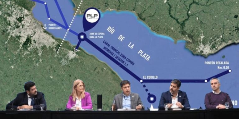 Kicillof: «La provincia de Buenos Aires quiere construir el Canal Magdalena»