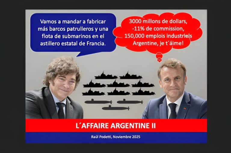 Raúl Podetti denuncia un negociado en la compra de submarinos a Francia
