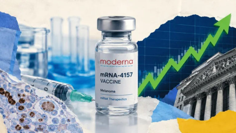 Las acciones de Moderna suben casi 100 % por posible vacuna contra el melanoma
